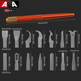 ست تيغ تعويض IC 14تيکه مدل ART KNIFE SW-108