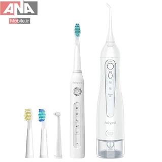 مسواک برقي فايري ويل به همراه دستگاه شستشوي دهان و دندان مدل FairyWill Oral Care Combo 507+5020E