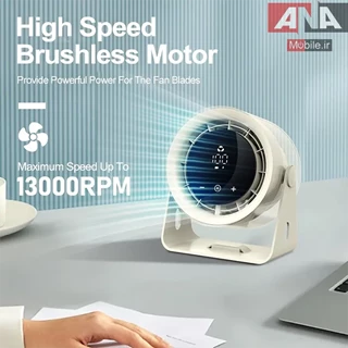 فن روميزي شارژي قدرتمند Fan High-Speed Circulation