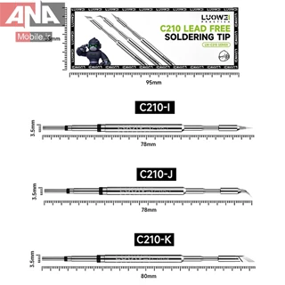 نوک هویه سر کاتری لووی مدل LUOWEI LW-C210-K