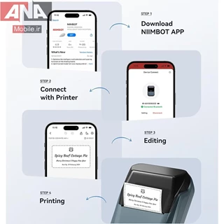 پرينتر ليبل زن نيمبات مدل Niimbot Printer B1