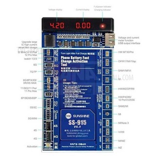 اکتيو کننده و شارژ سريع باتري اندروئيد وآيفون تاسري15 سانشاين مدل SUNSHINE SS-915 V9.0