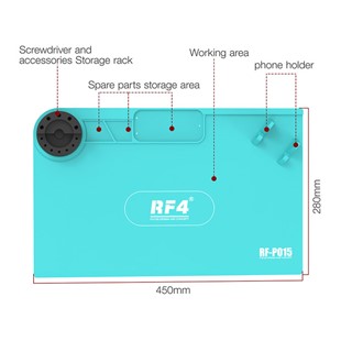 پد سيليکوني نسوز داراي هولدر ابزار مدل RF4 RF-P015