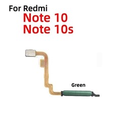 سنسور اثر انگشت Xiaomi Redmi Note 10 4G/Note 10S رنگ سبز (اورجينال/روکاري)